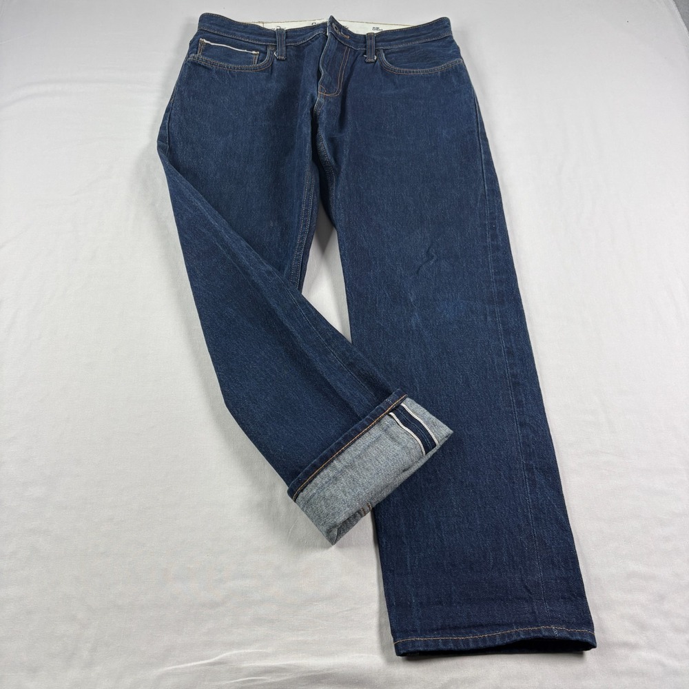 Goodfellow Selvedge Jeans Mens 33x30 Blue Slim Straight Denim